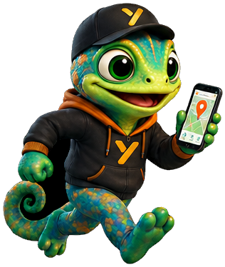 Xyvaro on the move mascot